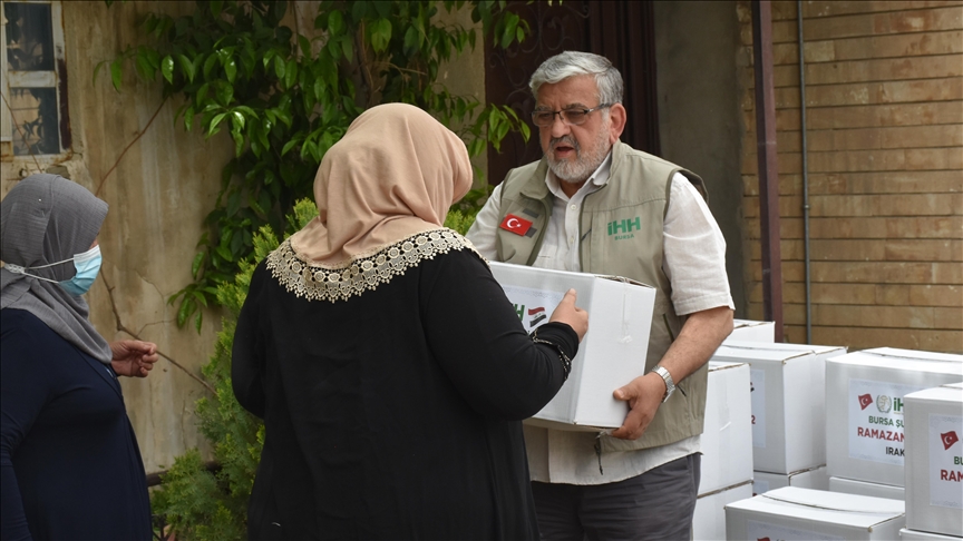 کمک‌های انسانی ترکیه به نیازمندان در کرکوک عراق در ماه رمضان