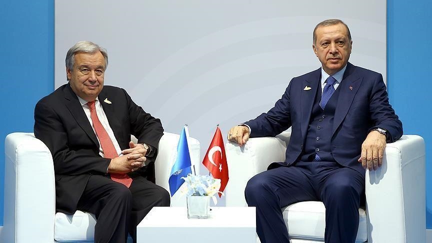  اردوغان و گوترش تلفنی رایزنی کردند