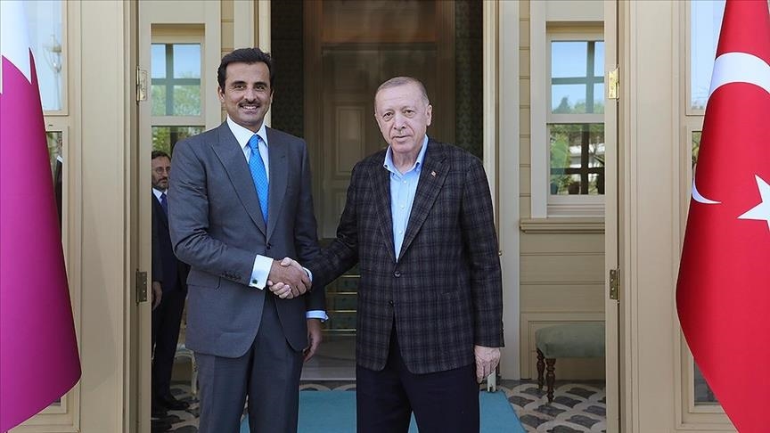  دیدار اردوغان با امیر قطر در استانبول