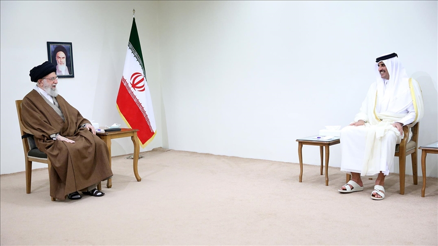  دیدار رهبر ایران و امیر قطر در تهران