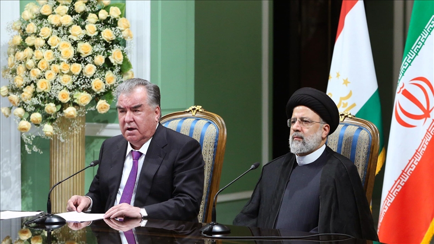  دیدار روسای جمهور ایران و تاجیکستان در تهران 