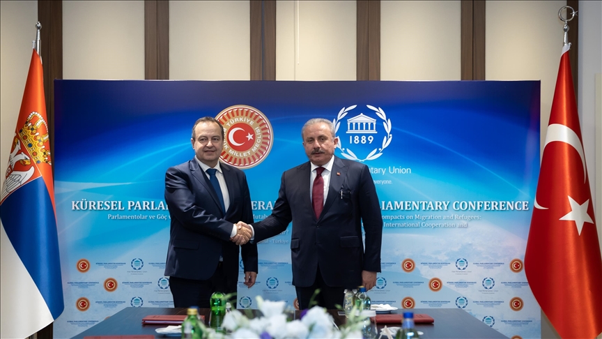  دیدار روسای مجلس ترکیه و صربستان در استانبول