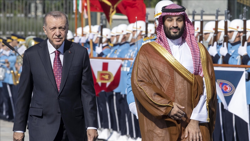  استقبال رسمی اردوغان از بن سلمان در آنکارا