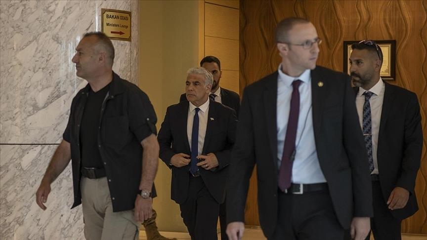  یائیر لاپید وارد آنکارا شد