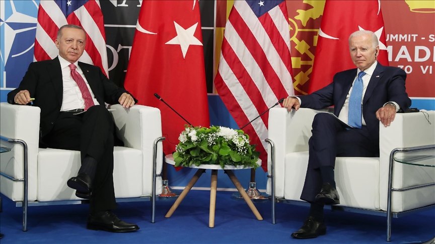  دیدار اردوغان با بایدن آغاز شد