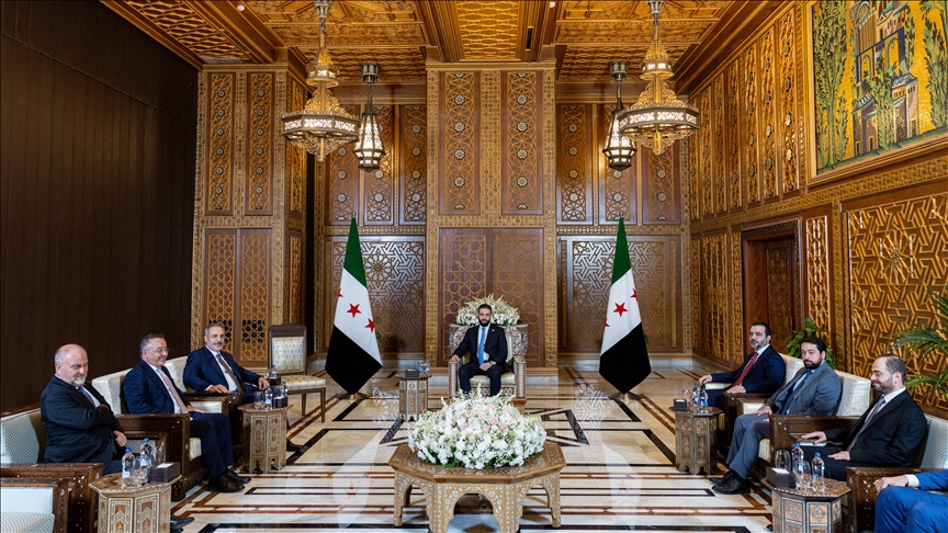 دیدار فیدان با الشرع در دمشق 