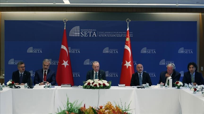 دیدار اردوغان با نمایندگان اندیشکده‌ آمریکایی در نیویورک