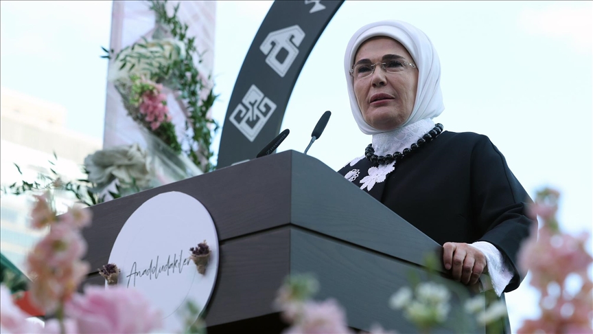  امینه اردوغان در ضیافت همسر ترامپ شرکت کرد
