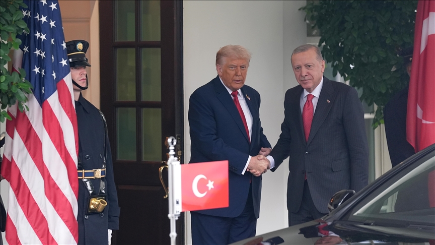  اردوغان با استقبال ترامپ وارد کاخ سفید شد