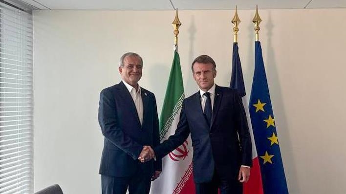  دیدار روسای جمهور ایران و فرانسه در نیویورک