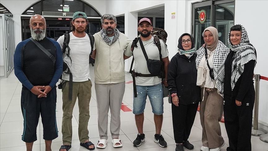  نیروی دریایی ترکیه 7 فعال ناوگان «صمود» در دریای مدیترانه را نجات داد