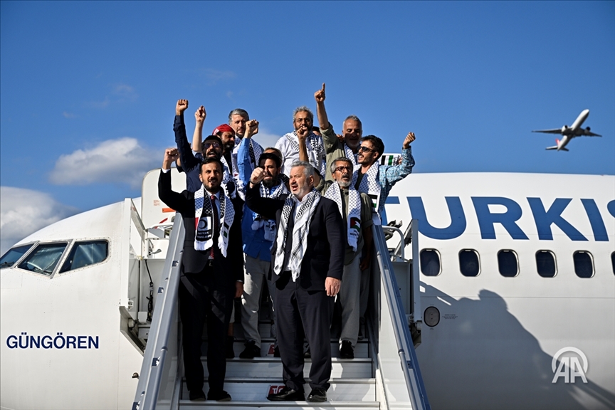  ترکیه فعالان ناوگان جهانی صمود را به کشور بازگرداند