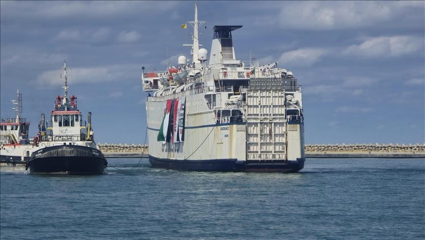  کشتی «نیکی» ترکیه در بندر العریش لنگر انداخت