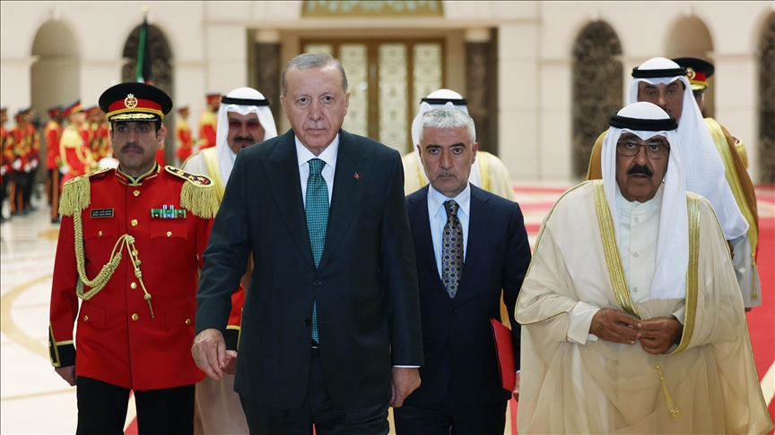 اردوغان وارد کویت شد