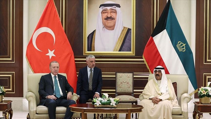 دیدار رئیس‌جمهور اردوغان با امیر کویت 