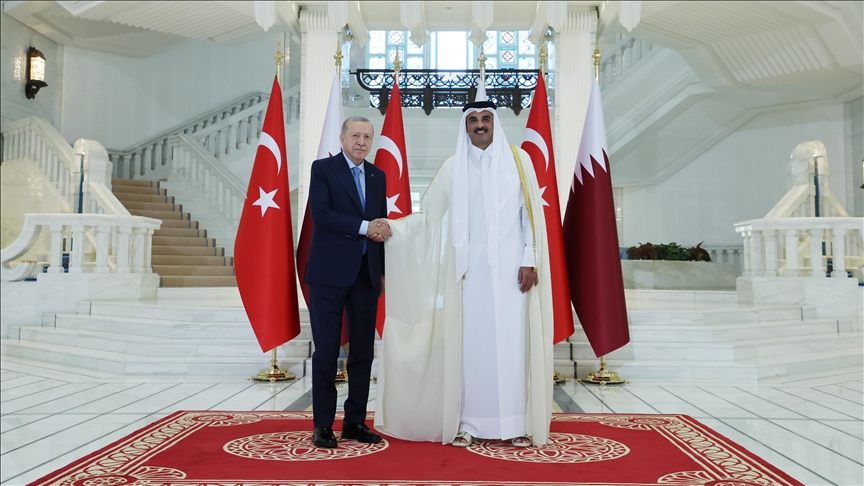  امیر قطر به افتخار اردوغان ضیافت داد