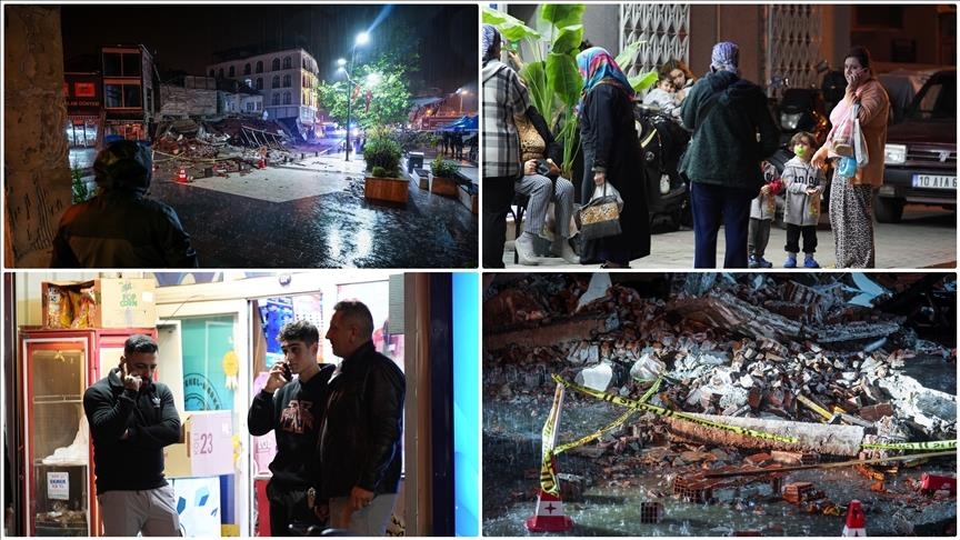  وقوع پس‌لرزه‌های پیاپی بالای 4 ریشتر پس از زلزله 6.1 ریشتری در بالیکسیر ترکیه