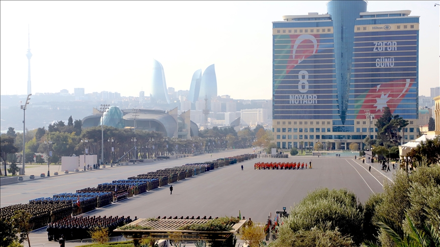 گرامی‌داشت پنجمین سالگرد پیروزی در جنگ دوم قره‌باغ در پایتخت آذربایجان