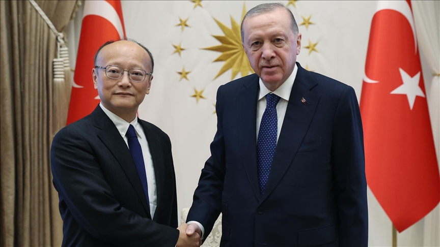  دیدار اردوغان و رئیس بانک توسعه آسیا در آنکارا