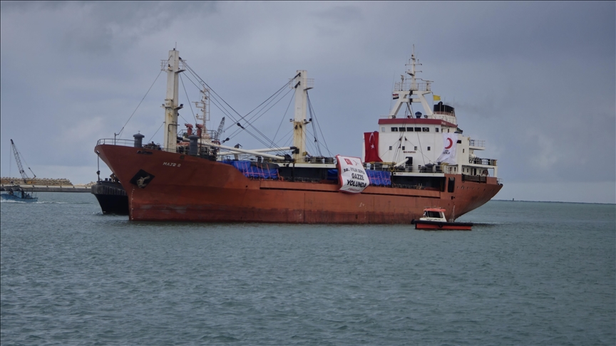  هجدهمین کشتی «نیکی» ترکیه برای غزه وارد بندر العریش شد