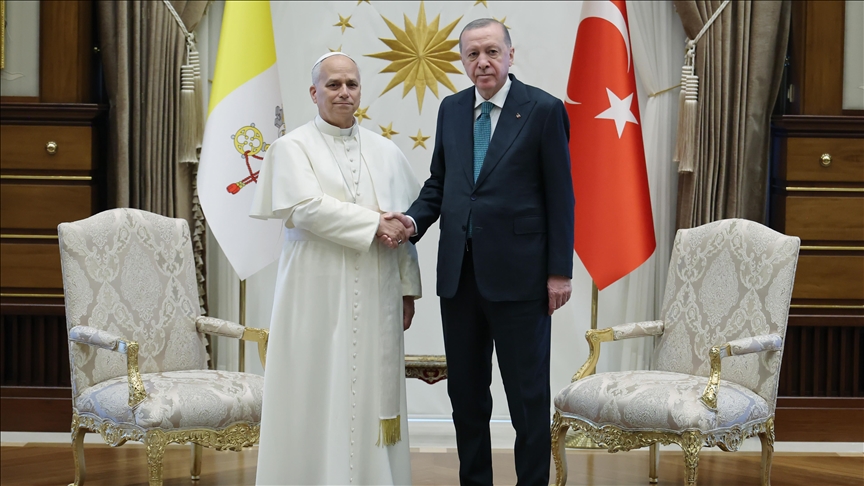 دیدار رئیس‌جمهور ترکیه با رئیس دولت واتیکان
