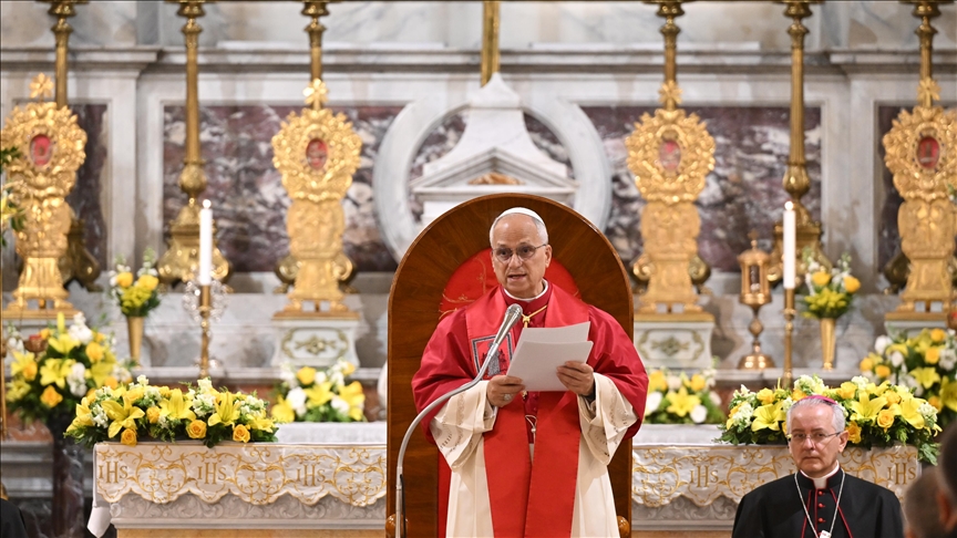  سخنرانی پاپا لئوی چهاردهم در کلیسای کاتولیک روح‌القدس در استانبول