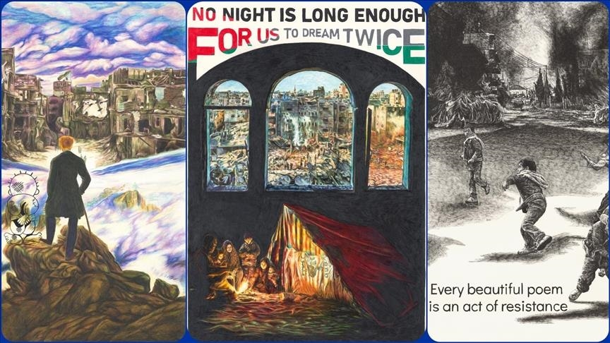  برپایی نمایشگاه «پوسترهایی برای درخت زیتونِ تبعیدی» در لندن