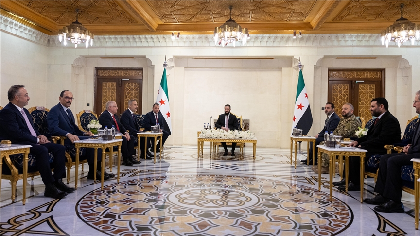  دیدار فیدان، گولر و کالین با الشرع در دمشق