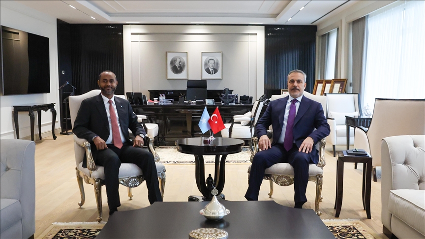  دیدار فیدان با وزیر بنادر و حمل‌و‌‌نقل دریایی سومالی در آنکارا