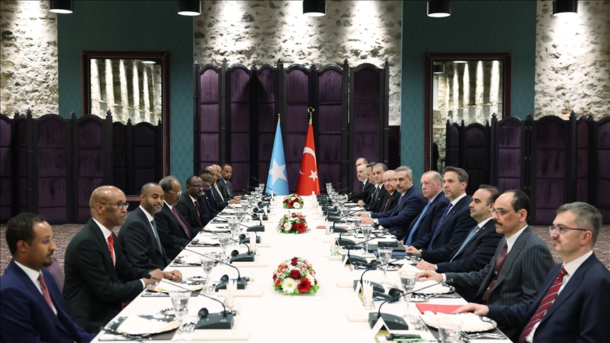  نشست هیئت‌های ترکیه و سومالی به ریاست اردوغان و محمود
