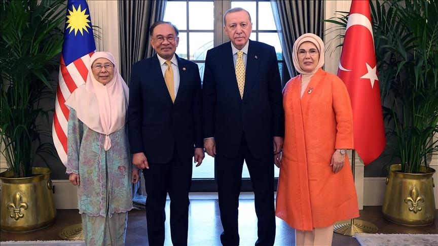 دیدار رئیس‌جمهور ترکیه و نخست‌وزیر مالزی در آنکارا