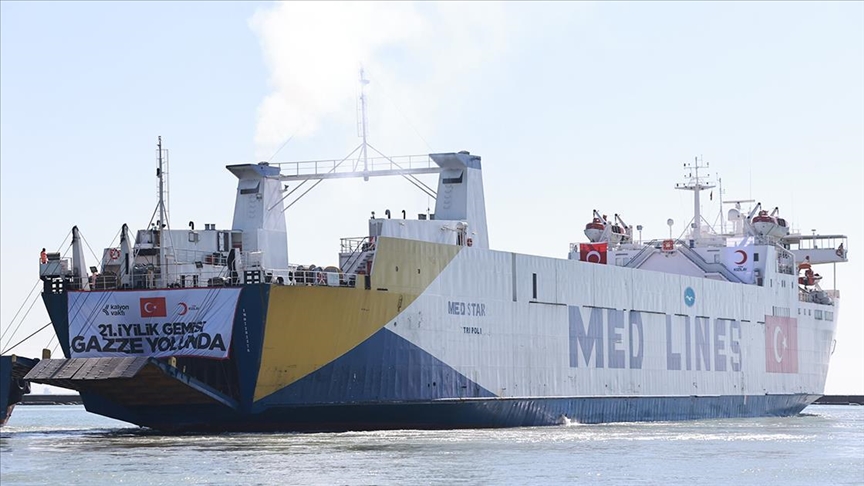 حرکت بیست‌و‌یکمین کشتی «نیکی» ترکیه برای غزه از بندر مرسین
