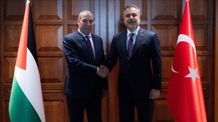  دیدار فیدان با معاون رئیس دولت فلسطین در آنکارا